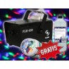 Zestaw Party Flash FLM600 wytwornica dymu + efekt led + płyn